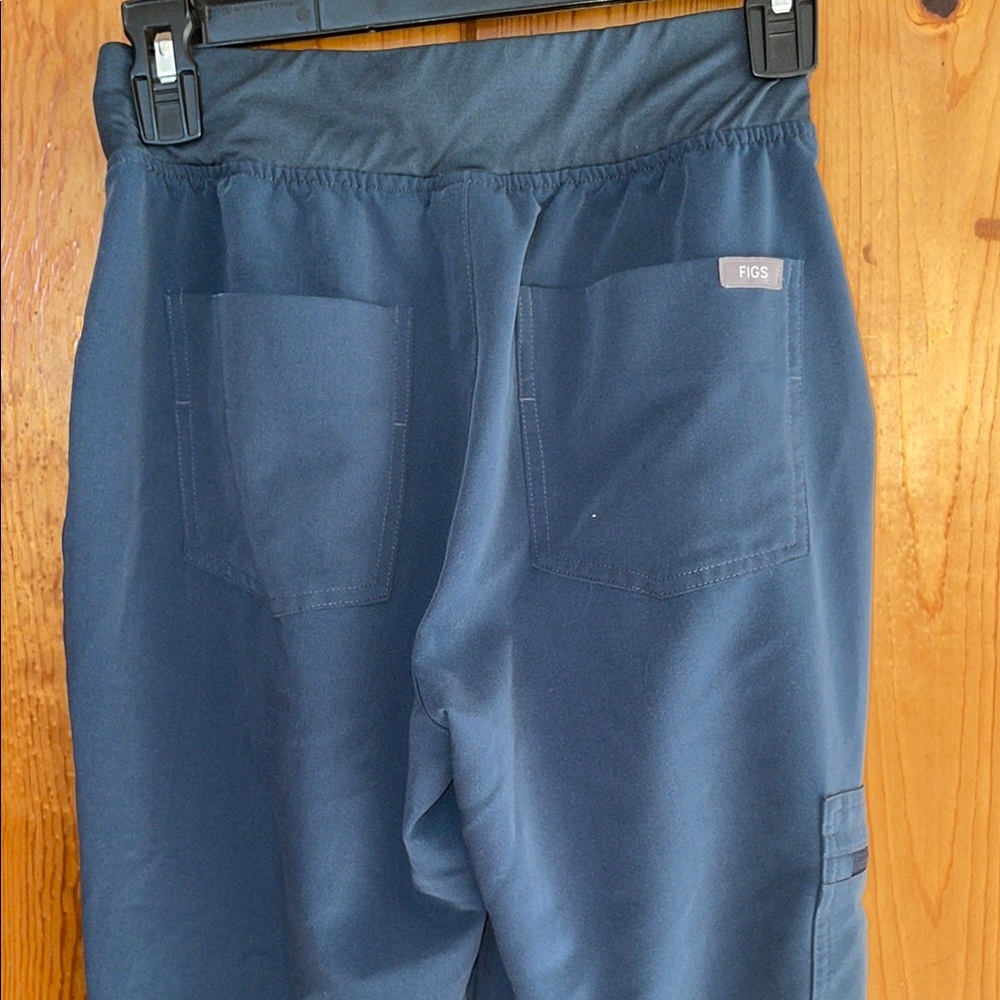 Navy/gray fig Blue Jogger Pants fig pants XS Zamora tapered pants nurse scrubs - Picture 7 of 9